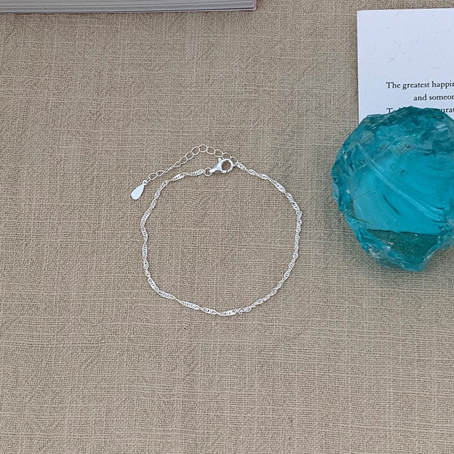 여성 s925 은체인 팔찌 심플 데일리 실버 팔찌