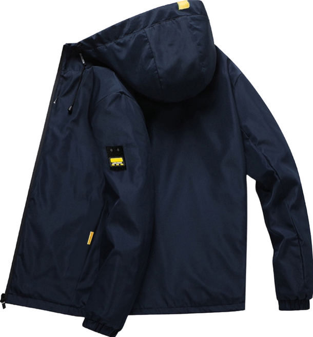 男款工裝防風連帽外套