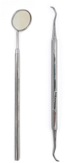 탑건강 치아 관리 도구 치경 셀프케어 세트, 1세트, 치경+후크