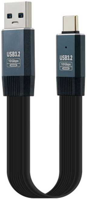 USB3.2 Gen2 10Gbps AtoC 케이블 고속 충전 데이터 외장SSD CtoA, 1개, 20cm