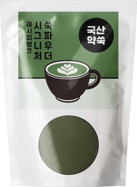 레시피뱅크 쑥파우더 진한 쑥라떼 쑥가루, 1kg, 1개, 1개입