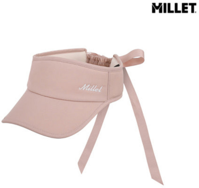 (매장정품) 밀레 MILLET 여성스런 디자인에 리본포인트가 너무사랑스러운 여성기능성선캡 LD 샤베트 선캡 MXSUC503