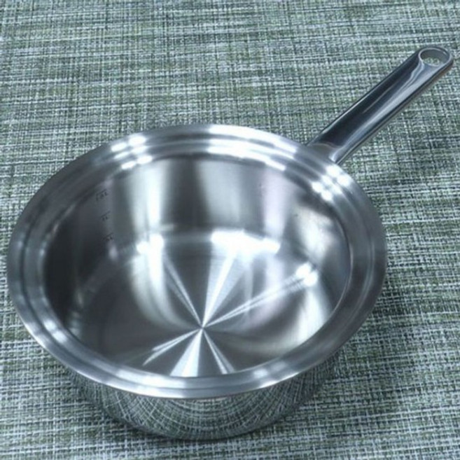 라면냄비 타파웨어 인덕션 냄비 라면 스텐 편수 7중 17cm 스텐냄비, 없음, 1개