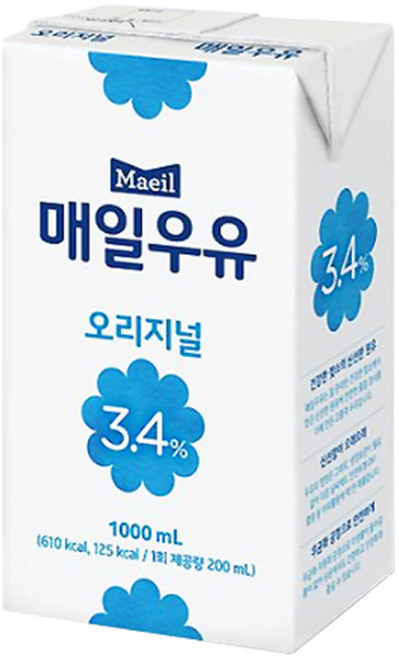 매일 멸균우유 오리지널 1000ml x 6입(1box), 1L, 6개