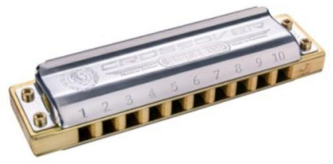 호너 하모니카스 마린 밴드 크로스오버 키 오브 C 스테인리스 스틸 대나무, G, 1개