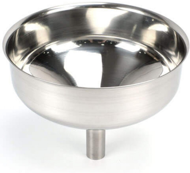 KO 대용량 스텐 깔대기 기름 여과기 깔때기 깔데기 대형 업소용 곡물 소분용, 중 2.5, 1개