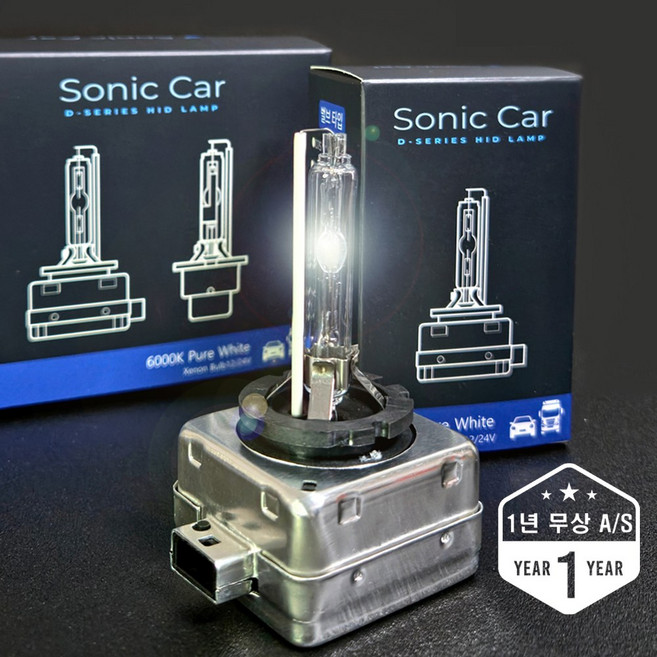 소닉카 HID D1S 6000K 순정교체용 벌브 수입차.화물차 OK, 1개