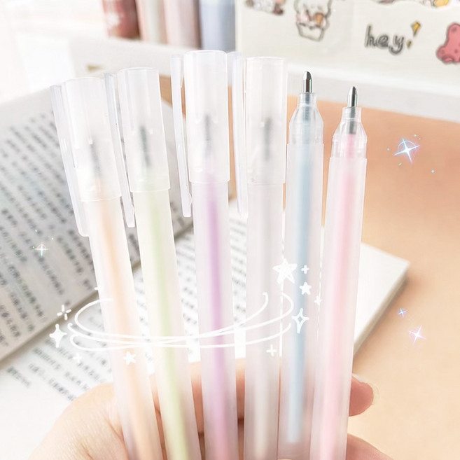 오피스프렌즈 파스텔 글루펜 6종 세트 다이어리 꾸미기 접착펜 DIY 데코펜, 1세트, 6색