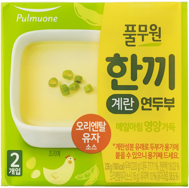 풀무원 한끼계란 연두부, 236g, 20개