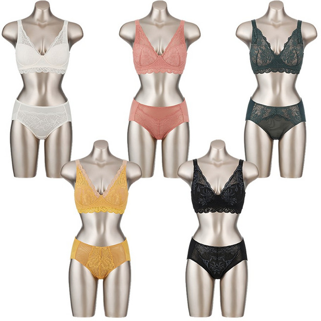 비비안 V핏 풀컵 라인보정 노와이어 여자 속옷 브라 팬티 세트 10종