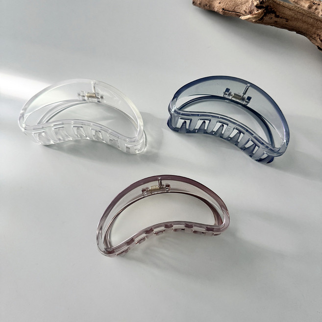 국산 반달 바나나 왕 오로라 헤어 집게핀 3종 세트