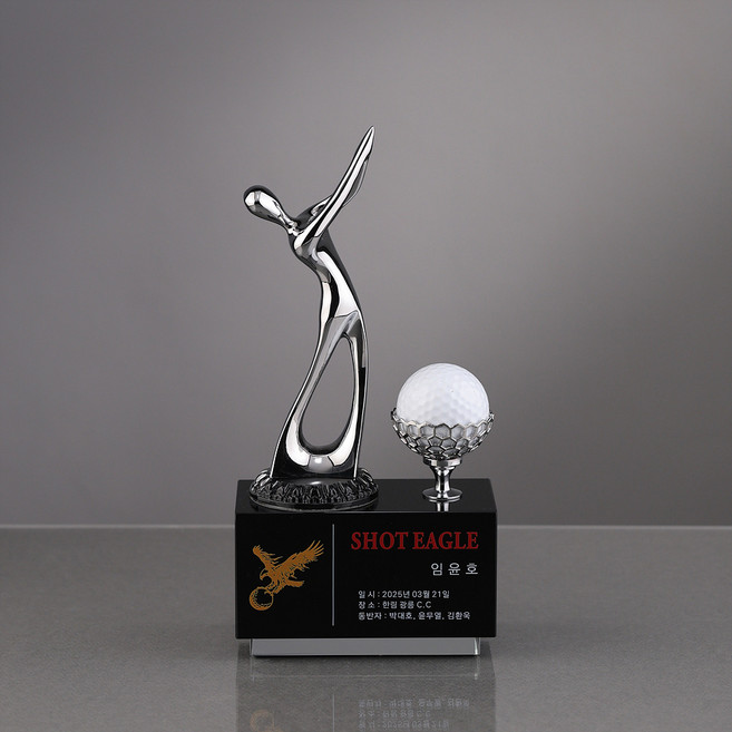 케이트로피 홀인원트로피 홀인원패 골프트로피 골프이글패 싱글트로피 홀인원기념패 이글패 골프싱글패 풀스윙트로피, 풀스윙트로피 실버, 1개