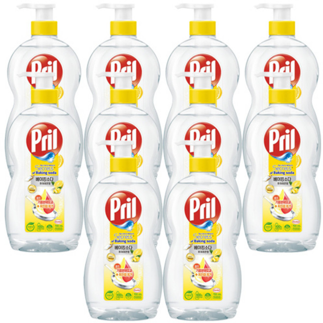 헨켈 프릴 베이킹소다 주방세제 퓨어레몬향 용기 700ml X10, 10개