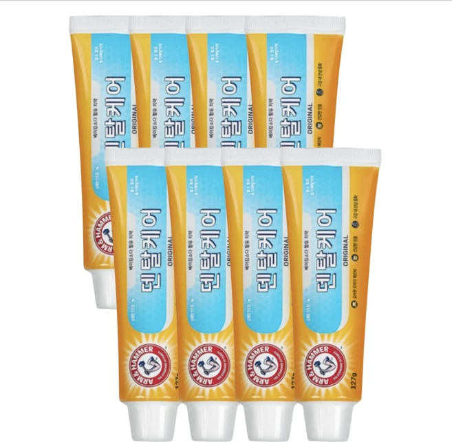 암앤해머 덴탈케어 오리지날 치약, 127g, 8개 - 쿠팡