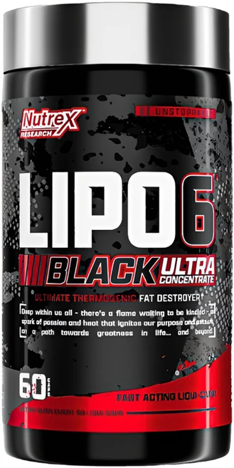 NUTREX 리포 블랙 울트라 컨센트레이트 다이어트보조제 60캡슐, 1개, 60정 - 쿠팡
