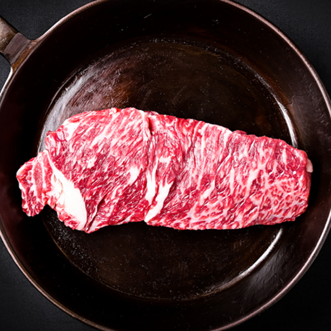 더맛한우 국내산 소고기 채끝 구이용(냉장) 1++No.9 암소 한우, 600g, 1개