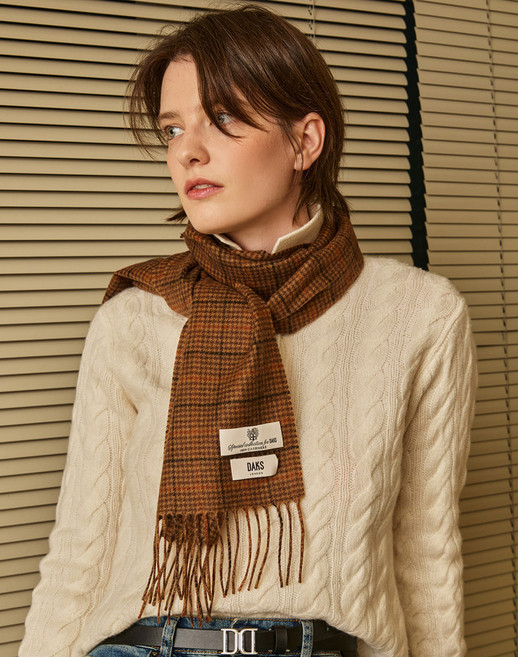 닥스 체크 캐시미어 머플러 DBMU5F991