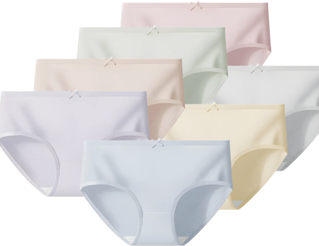 킵틸 데일리 여학생 면스판 요일 팬티 청소년 사춘기 팬티 7P세트