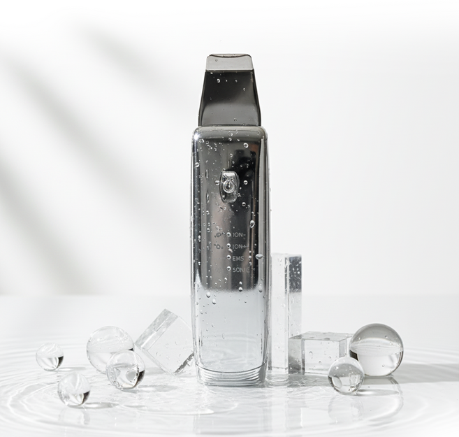 디프 아쿠아 워터 필링기 갈바닉 초음파 진동 클렌저 마사지기 스킨스크러버, C234