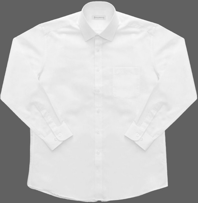 남성와이셔츠 긴팔 남자 정장 교복 남방 구김없는 얇은 드레스 코디 레귤러 흰색