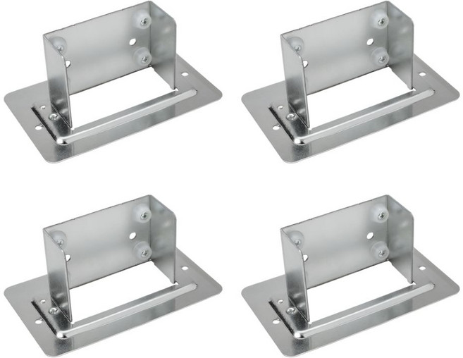 JG철물스토어 (정품) 국산 고급형 레이스웨이 박스콘넥타 (박스커넥터) 벽부브라켓 벽부착 ( 110x50 ) 4개입, 1세트