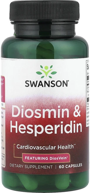 Swanson 디오스민 & 헤스페리딘 캡슐 60정, Swanson 디오스민  헤스페리딘 캡슐 60정, 1개 - 쿠팡