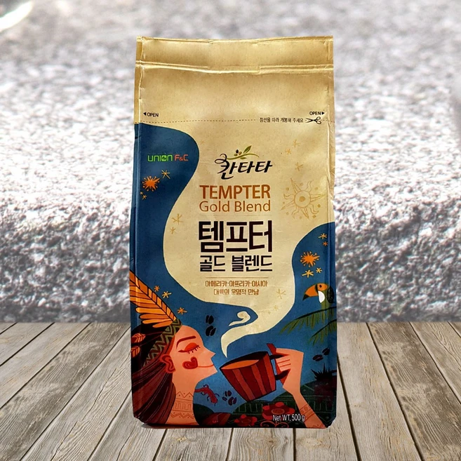 템프터 골드블렌드 500g/로스팅 원두콩 원두커피, 500g, 1개, 생두 - 쿠팡