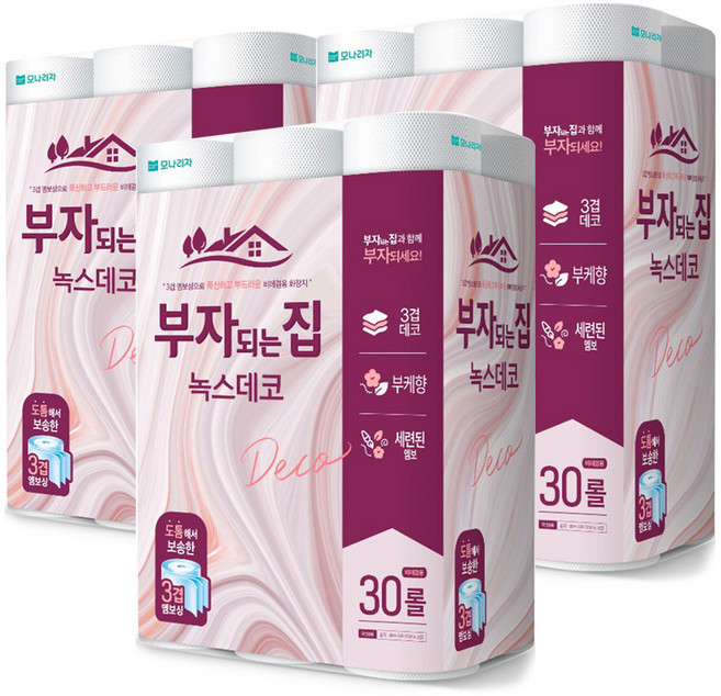 모나리자 부자되는집 녹스 데코 3겹 30m, 3개