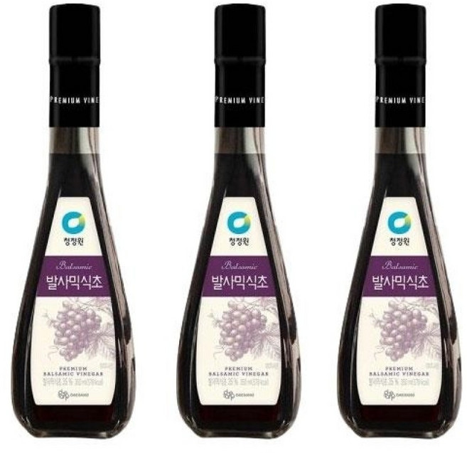 청정원 발사믹식초 3개, 1개, 350ml