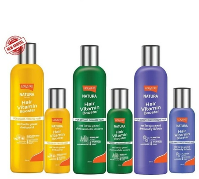 Lolane Natura 로레인 네츄라 헤어 비타민 부스터 100ml 250 ml., 01. 포드 데미지 (그린), 1개