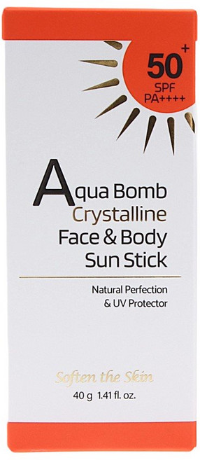 [Soften the Skin ] Aqua Bomb Crystalline Face body Sun Stick (아쿠아 밤 크리스탈 라인 Sun Stick ) 40g, 1개