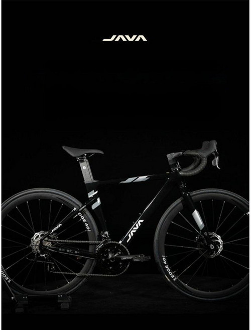 JAVA 로드 자전거 유압 디스크 브레이크 18단 경주용 AURIGA R5, 흰색/보라색 L(52cm), 1개