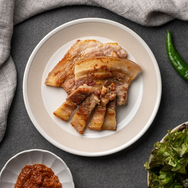 지리산 흑돼지 삼겹살 오겹살 구이용, 300g, 3개