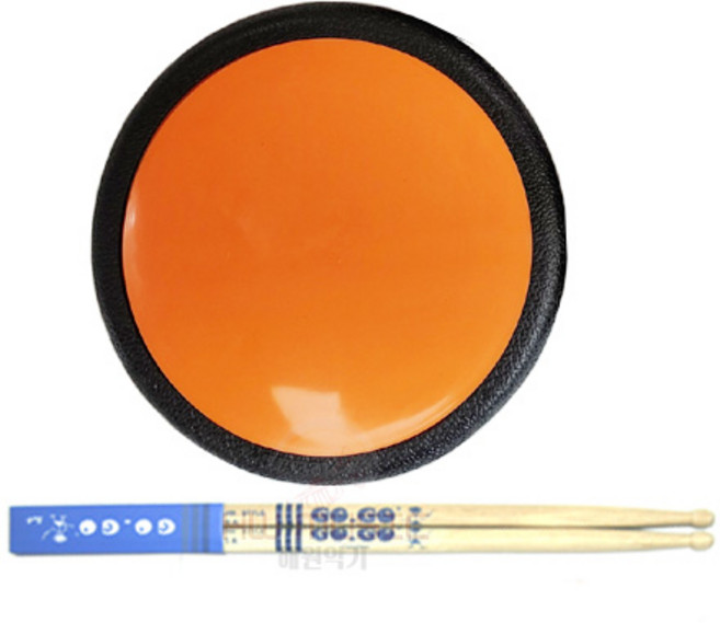 LUDWIG 루딕 드럼 연습패드(실리콘 고급 드럼패드), 오랜지색, 1개