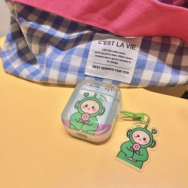 텔레토비에어팟케이스 에어팟 프로 꼬꼬마 햇님 나나 프사 뚜비 인형 커플 폰케이스 텔레토비