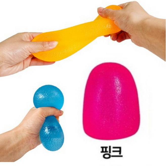 한글판 로제 스트레스볼 핑크 스퀴시 말랑이 클레이