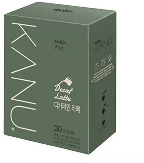 맥심 카누 디카페인 라떼 30Tx+.