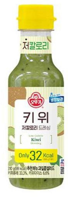 오뚜기 키위 저칼로리 드레싱 310g 가정용 다이어트용, 1개