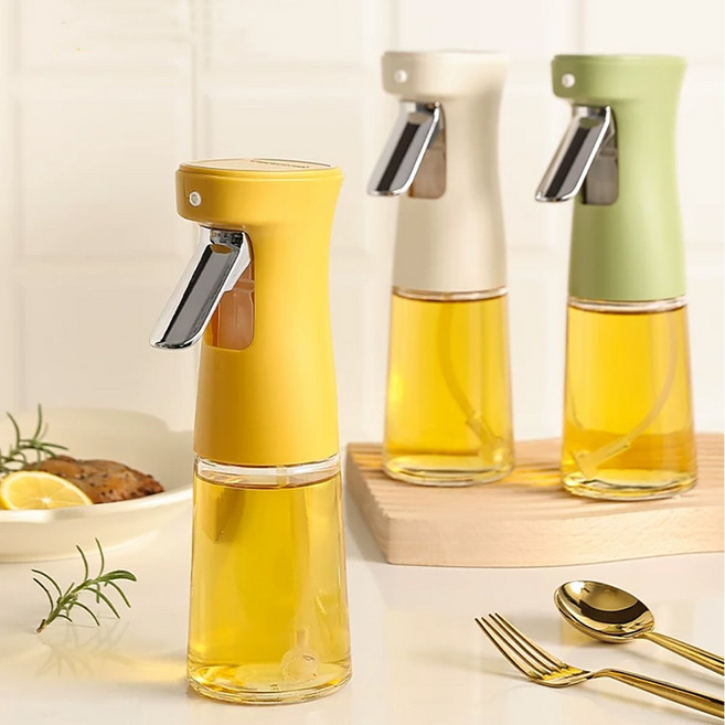잇센스 오일스프레이 용기 소스병 양념병 옐로우, 1개, 240L