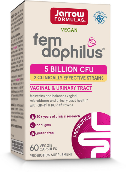 Jarrow FORMULAS 賈羅公式 Fem Dophilus女性益生菌膠囊, 60顆, 1盒