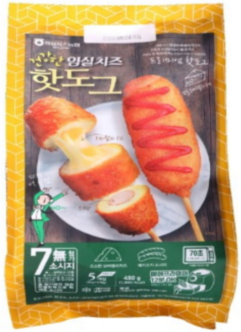 임실치즈 핫도그, 5개, 90g