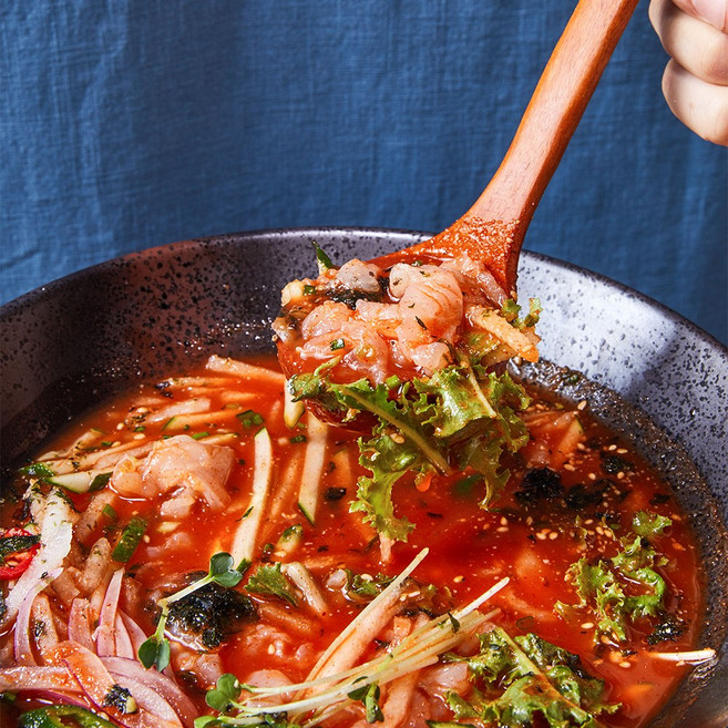 [죽도시장 쇼핑몰] 밀키트 자연산 물회 120g 1인분, 1세트