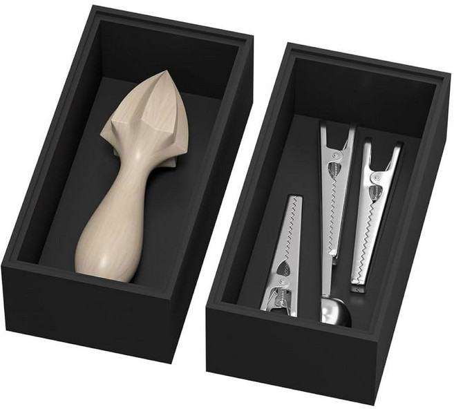 리플렉스 대나무 X 2 2개 77인치 외부 서랍 실버웨어 좁은 스태커블 내부 11 트레이 1 및 상자 3인치 식기 12인치 주방용 2인치 정리함, 6 x 3 x 2 Inch, Black