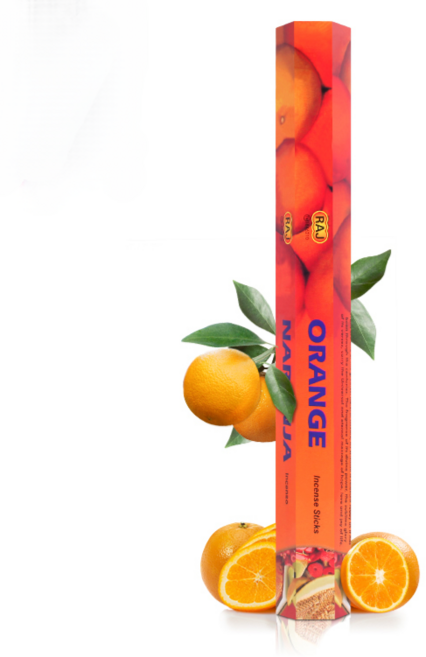 써니요가 인도 프리미엄 RAJ 인센스스틱 20개입 X 3박스, 상큼새콤 과일향 (레몬 오렌지 베르가못)