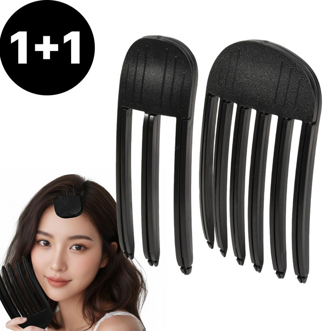 디어하우스 초강력 헤어 뿌리 뽕 집게 클립 볼륨핀, 1세트, 블랙