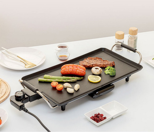 리빙센스 와이드 대형 전기그릴 lsg-1445 그릴팬 캠핑 삼겹살 고기불판, 1개