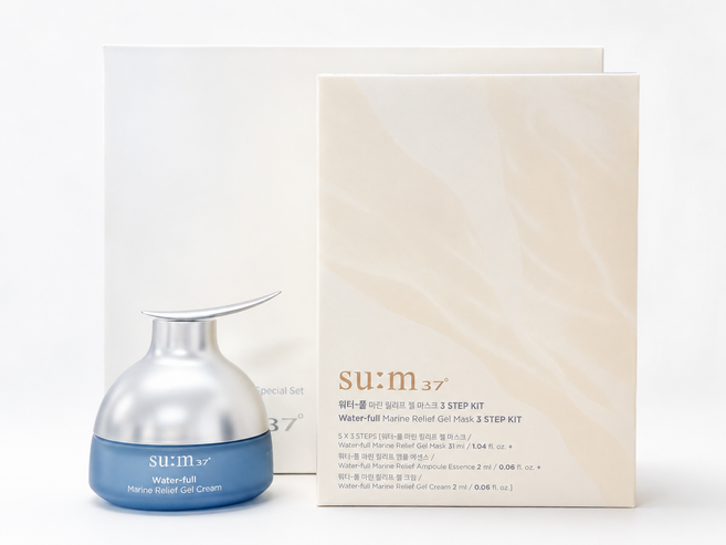 숨37 워터-풀 마린 릴리프 젤 크림 대용량 기획, 1개, 120ml