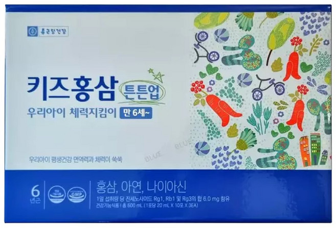종근당건강 키즈 홍삼 튼튼업 600ml (20ml x 30포), 30개, 종근당건강 키즈 홍삼 튼튼업 600ml (20...
