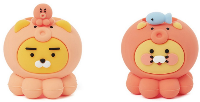 카카오프렌즈 문어 칫솔꽂이, 1개, 라이언