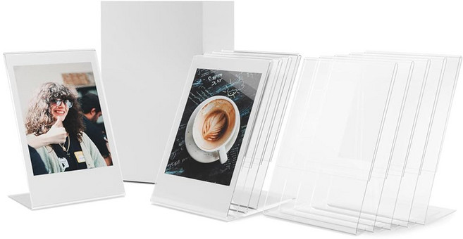 후지필름 인스탁스 스퀘어 SQ40 SQ1 SQ6 SQ10 SQ20 SP-3 즉석 필름용 TYUANDOUER 2.9x3.4 인치 미니 사진 액자 홀더 후지 SQ 아크릴 액자 책상, 10pcs (3inch)